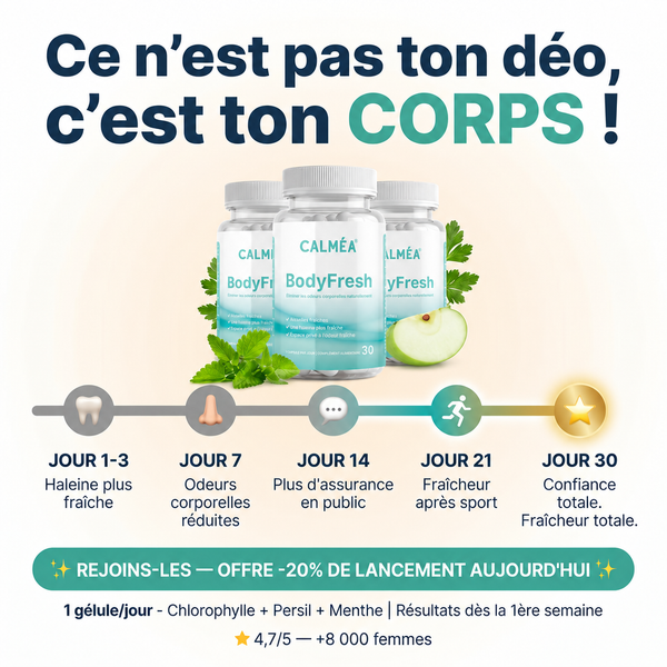 BodyFresh - Les capsules de chlorophylle éliminent les odeurs corporelles