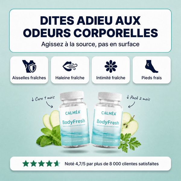 BodyFresh - Les capsules de chlorophylle éliminent les odeurs corporelles