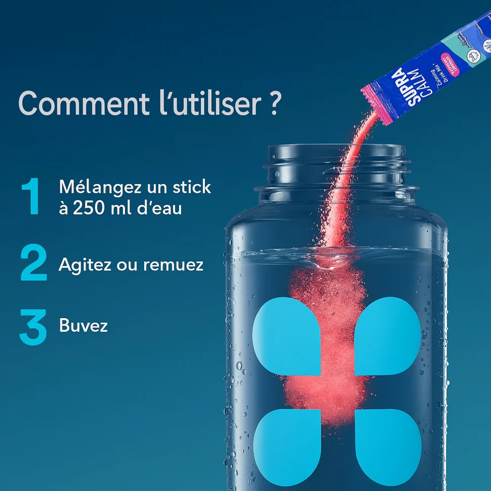SUPRACALM™ – Dites a dieux au stress, ventre et visage gonflés